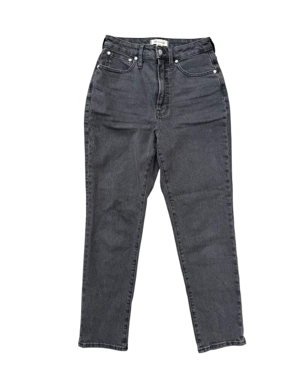 Madewell The Curvy Perfect Vintage Jean Black Wash High Rise Jeans 27